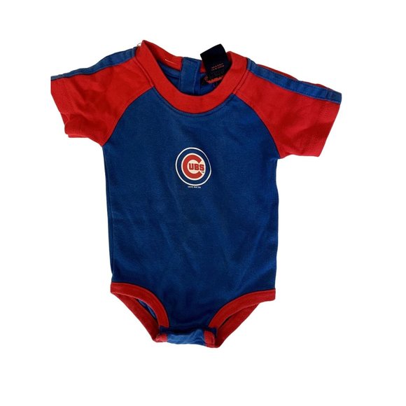 Mighty Mac Sports Boys Infant Baby 3 6 Months 1 Pc Bodysuit Short Sleeve Chicago - Picture 1 of 2